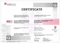 Certyfikat ISO 14001:2015 COLOP Austria