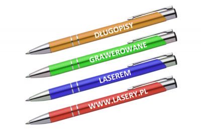 Długopisy znakowane laserem